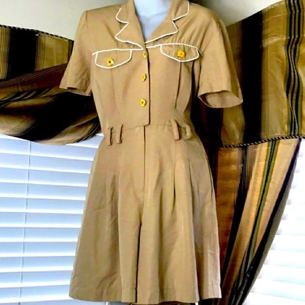 VINTAGE 80/90S PETITE SOPHISTICATE RETRO JUMPSUITS SIZE 8P